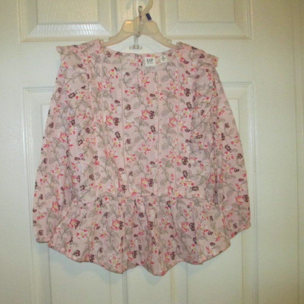 GAP Kids Pink Floral Top, Size 8 Medium